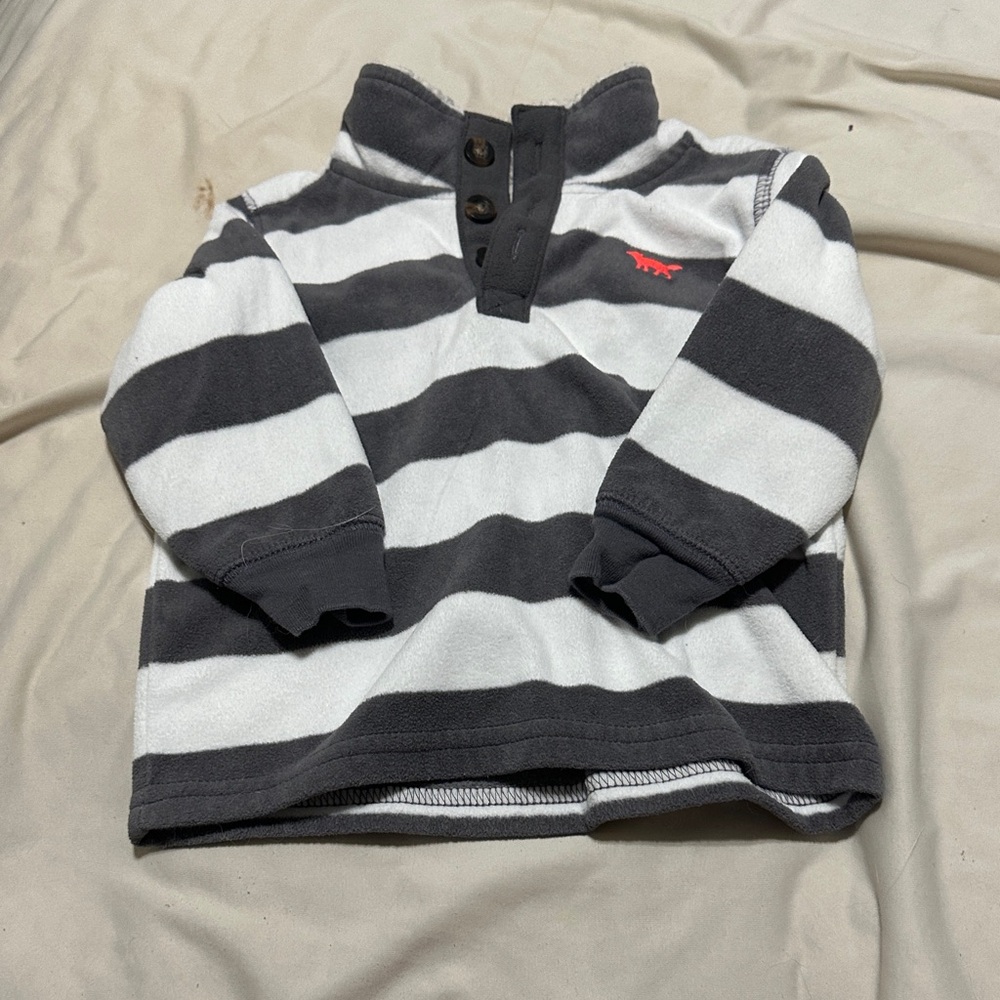 Carter's Black and White Striped Kids Sweater